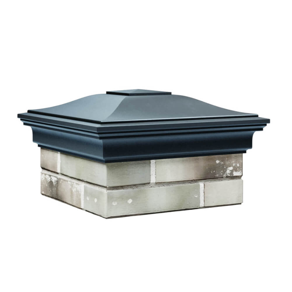 Колпак Zking Монблан Серый на столб 1.5х1.5 еврокирпича 0.7НФ (355х355мм) в Мытищах фото