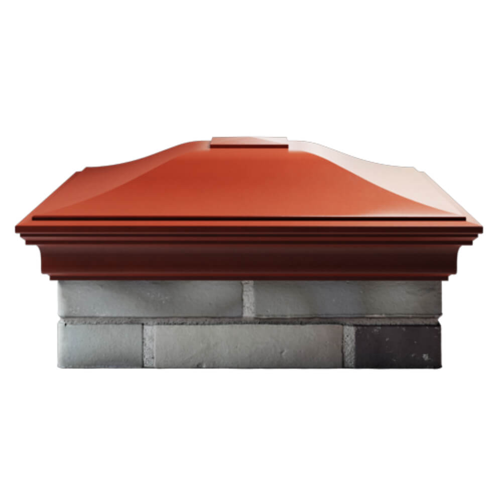 Колпак Zking Монблан Красный на столб 2х2 кирпича (515х515мм) в Мытищах фото