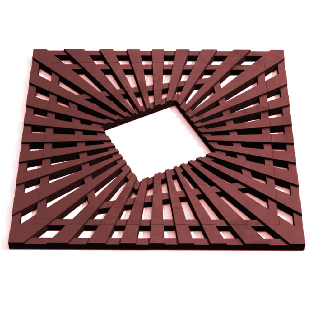 Приствольная решетка для дерева ZKING ATMOSPHERE 1.2х1.2м Коричневая Мытищи фото