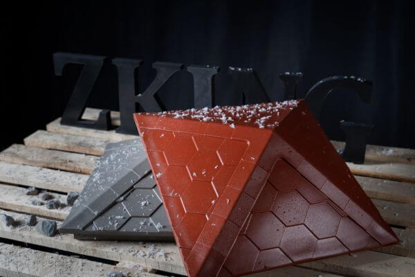 Колпак Zking Эверест Красный на столб 1.5х1.5 кирпича (390х390мм) в Мытищах фото