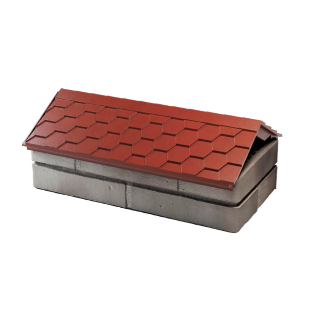 Парапет Zking Эверест Красный с посадкой на 1 кирпич (200/225/255мм) в Мытищах фото