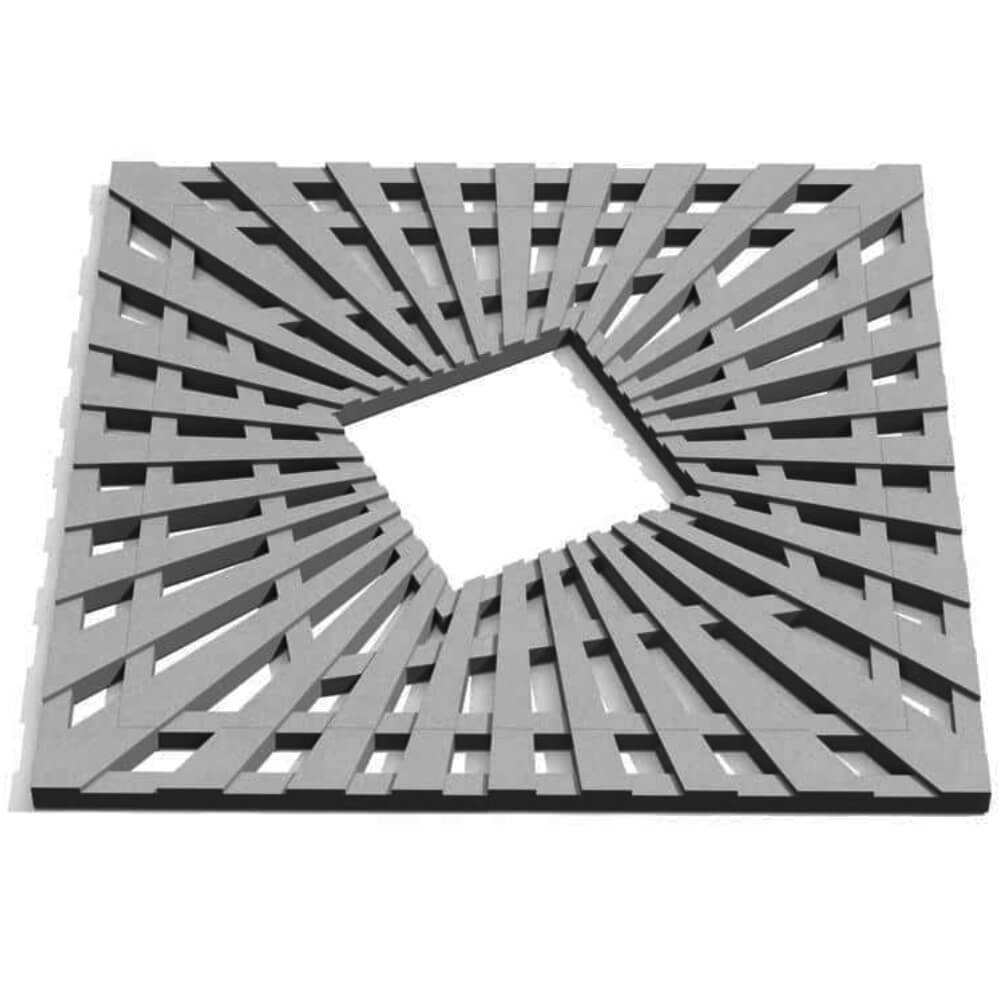 Приствольная решетка для дерева ZKING ATMOSPHERE 1.2х1.2м Серая Мытищи фото