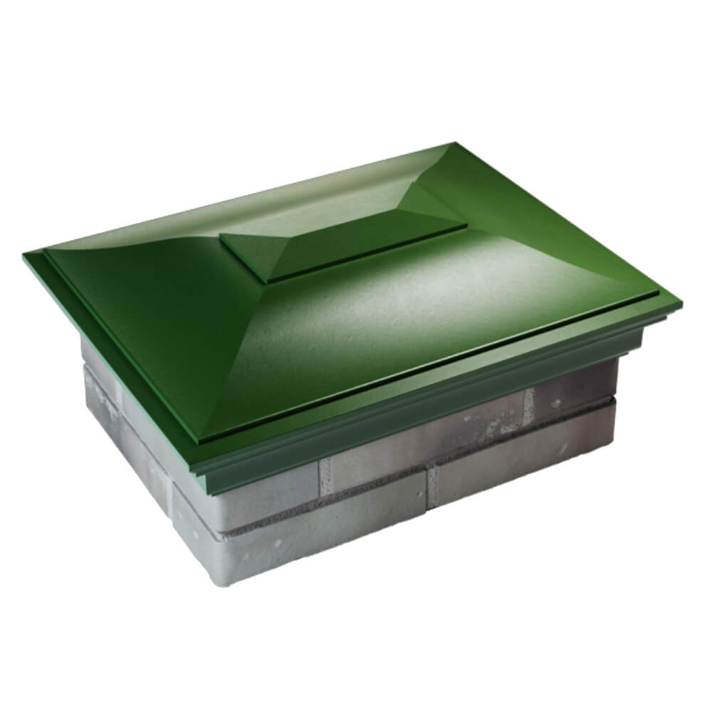 Колпак Zking Монблан Зеленый на столб 2х1.5 кирпича (515х385мм) Мытищи фото