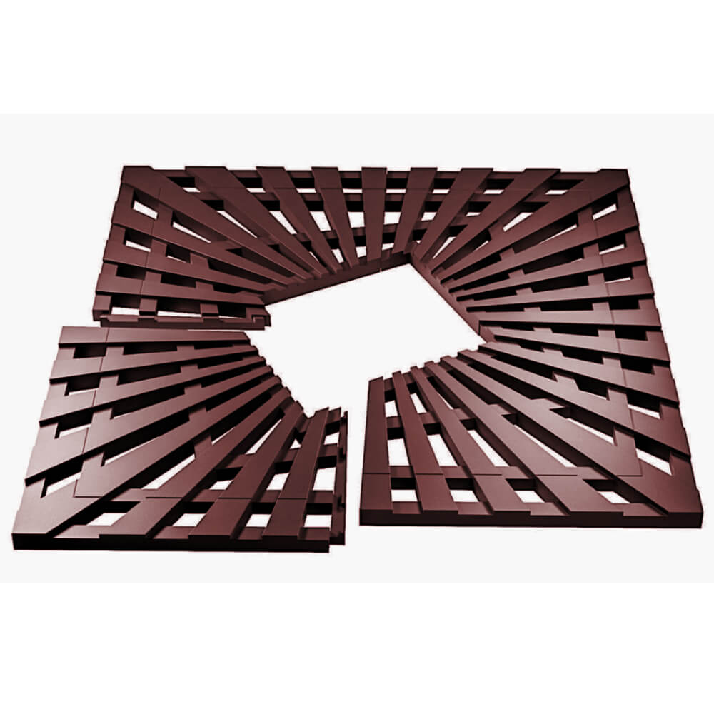 Приствольная решетка для дерева ZKING ATMOSPHERE 1.2х1.2м Коричневая в Мытищах фото