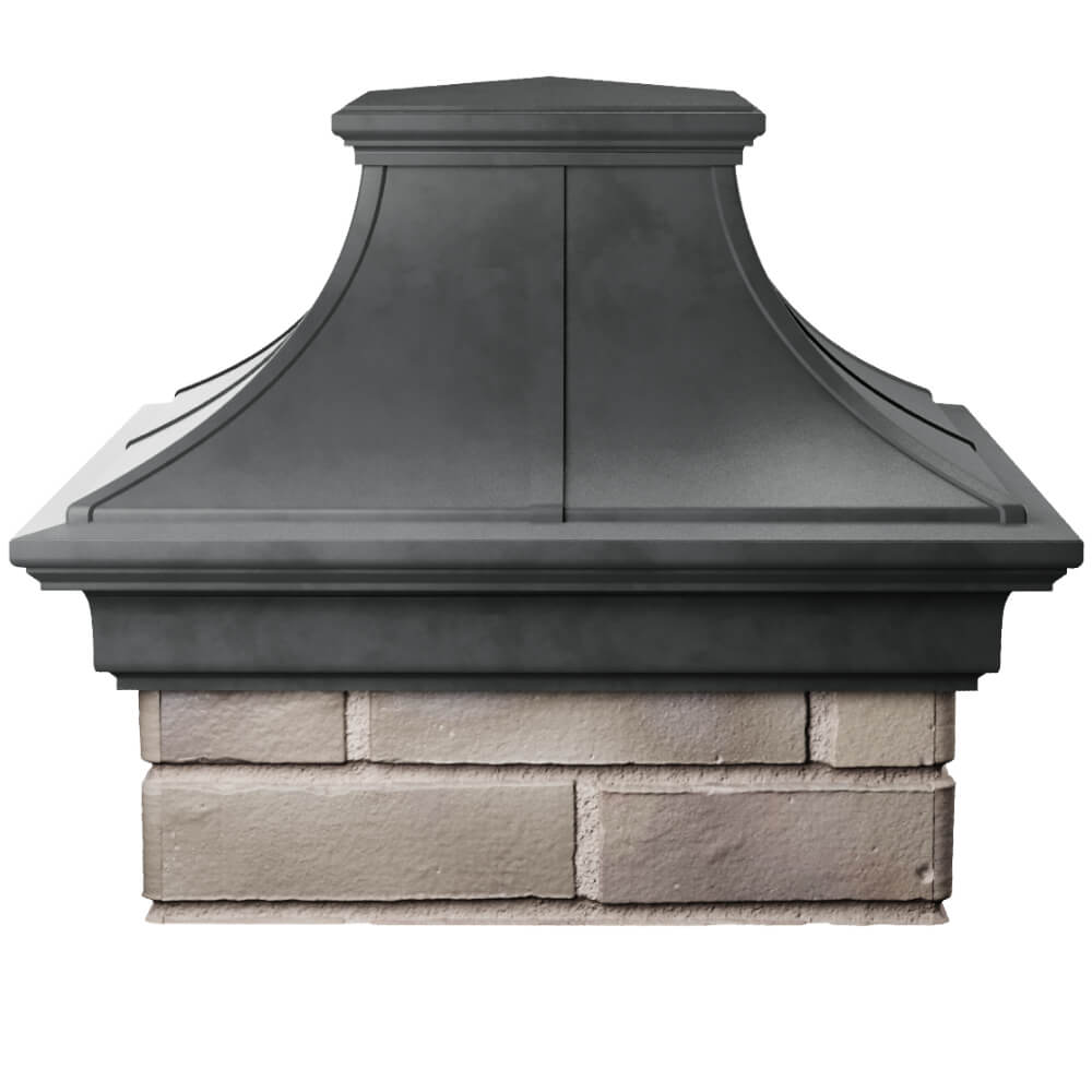 Колпак Zking Монблан Премиум Серый на столб 1.5х1.5 кирпича (385х385мм) Мытищи фото