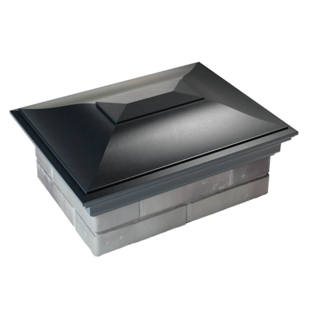 Колпак Zking Монблан Черный на столб 2х1.5 кирпича (515х385мм) Мытищи фото