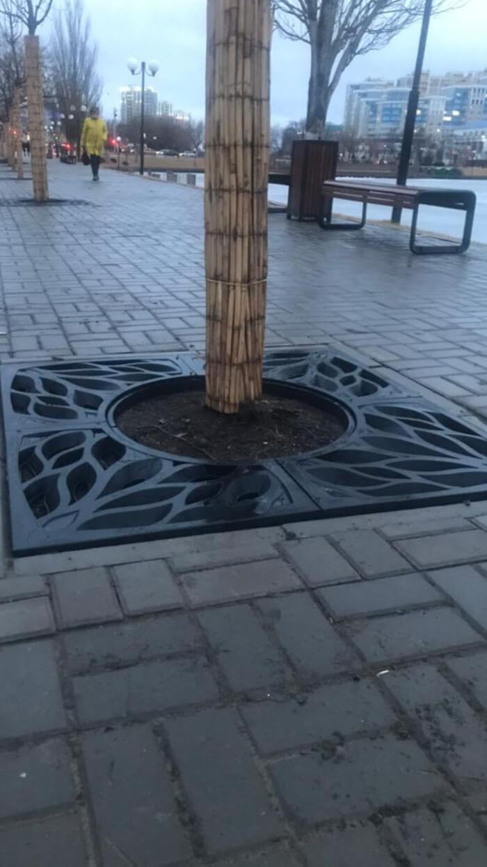 Приствольная решетка для дерева ZKING CRUST 1.2х1.2м Черная в Мытищах фото