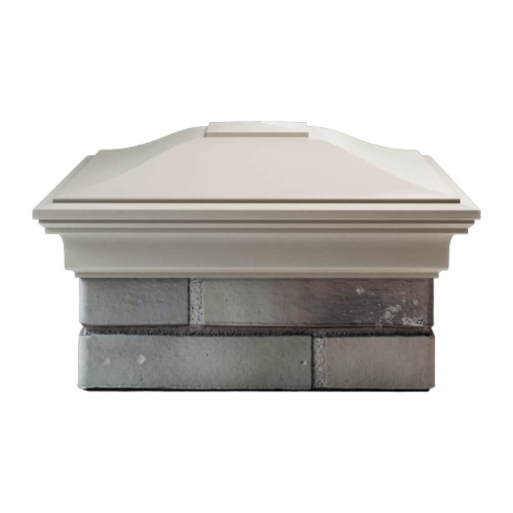 Колпак Zking Монблан Бежевый на столб 1.5х1.5 еврокирпича 0.7НФ (355х355мм) Мытищи фото