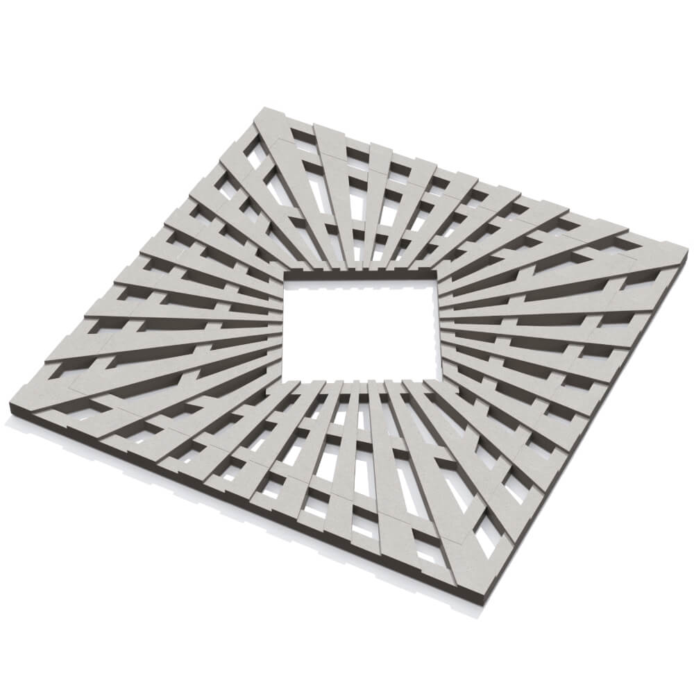 Приствольная решетка для дерева ZKING ATMOSPHERE 1.2х1.2м Бежевая в Мытищах фото