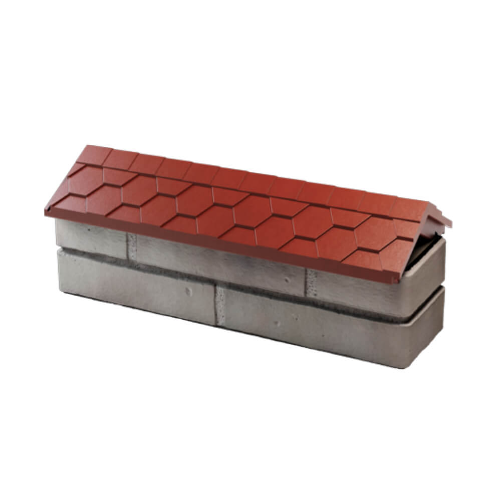 Парапет Zking Эверест Красный с посадкой на 0.5 кирпича (130мм) в Мытищах фото