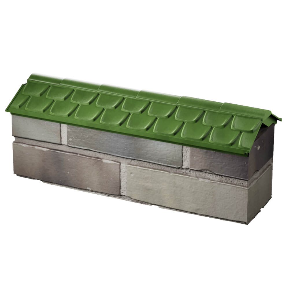 Парапет Zking Эльбрус Зеленый с посадкой на 0.5 кирпича (130мм) в Мытищах фото