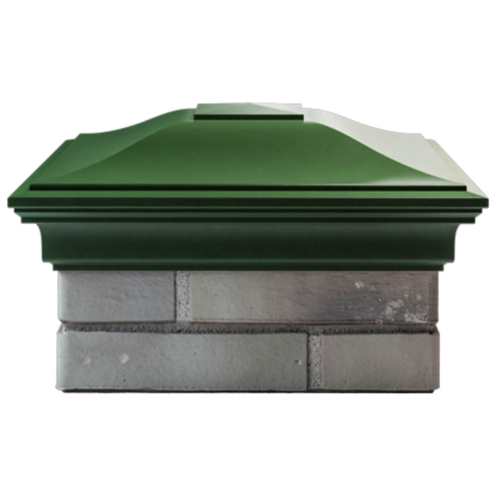 Колпак Zking Монблан Зеленый на столб 1.5х1.5 кирпича (385х385мм) Мытищи фото