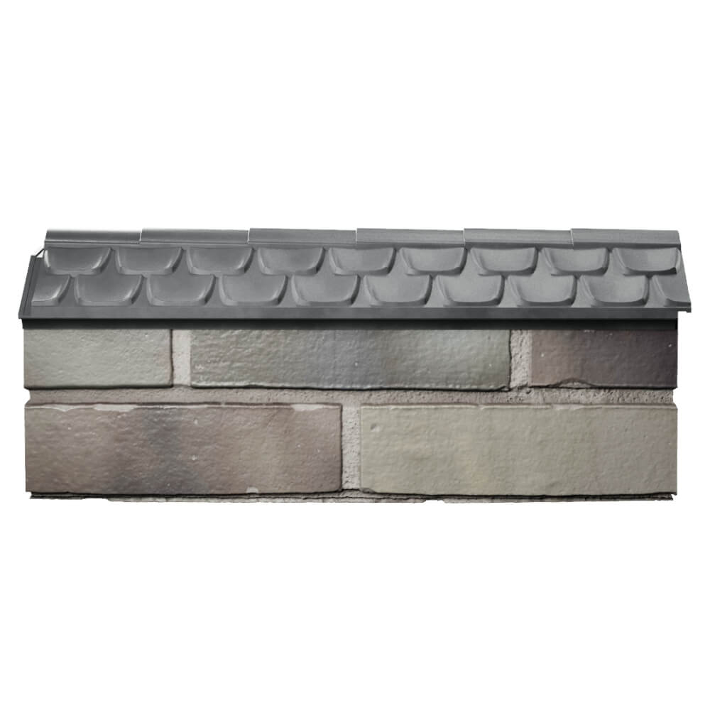 Парапет Zking Эльбрус Серый с посадкой на 0.5 кирпича (130мм) в Мытищах фото