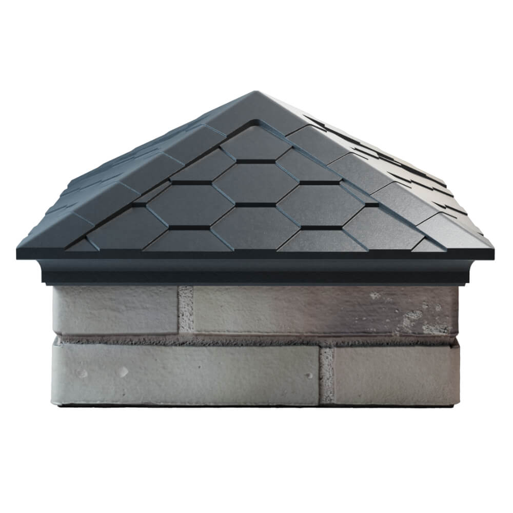 Колпак Zking Эверест Серый на столб 1.5х1.5 кирпича (390х390мм) Мытищи фото