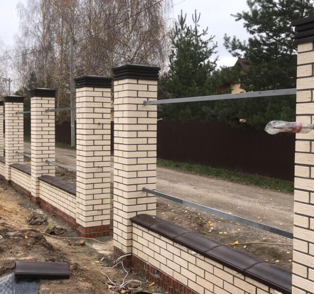 Колпак Zking Бона ХайТек Коричневый на столб 1.5х1.5 кирпича (385х385мм) в Мытищах фото