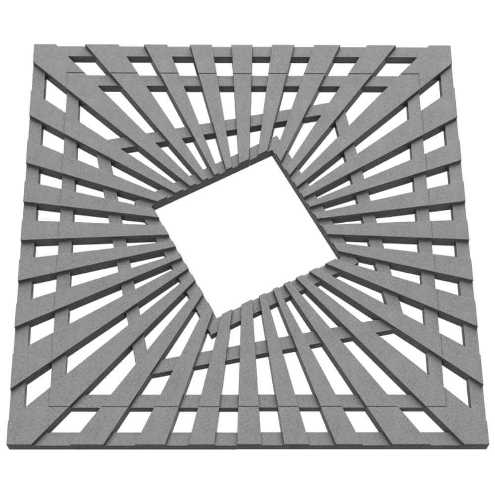 Приствольная решетка для дерева ZKING ATMOSPHERE 1.2х1.2м Серая в Мытищах фото