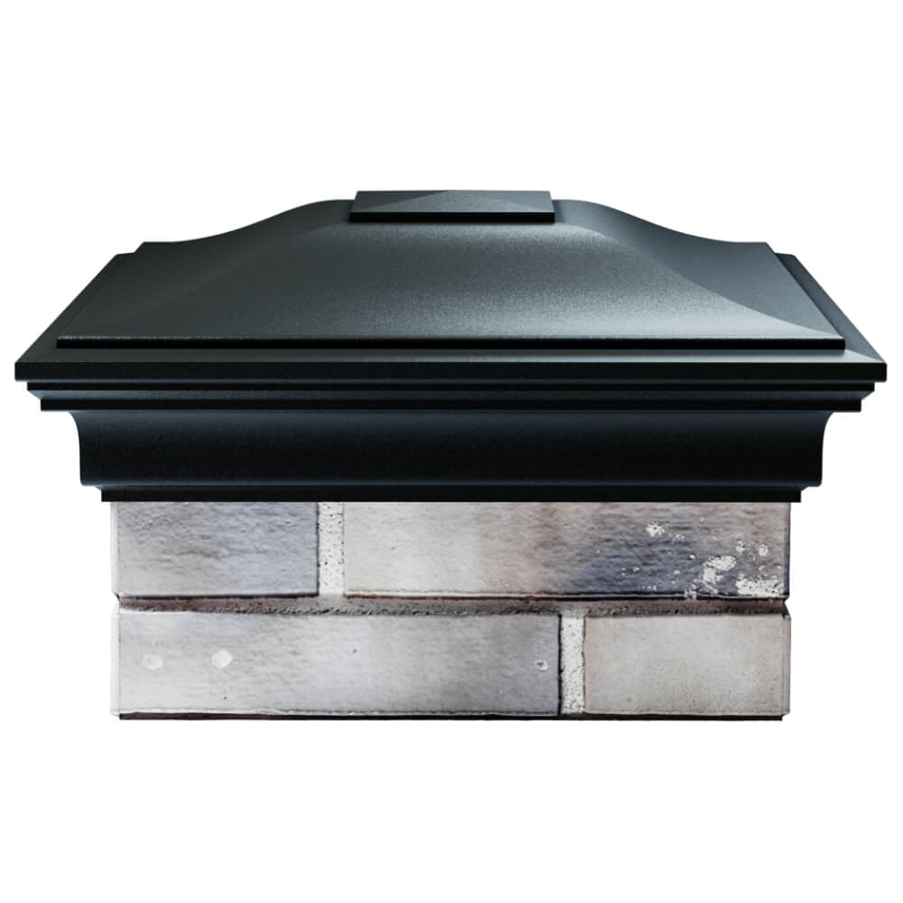 Колпак Zking Монблан Черный на столб 1.5х1.5 кирпича (385х385мм) Мытищи фото