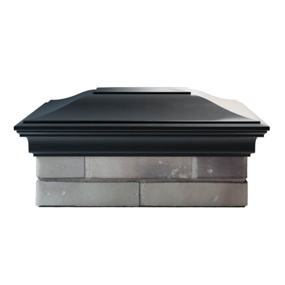 Колпак Zking Монблан Черный на столб 2х1.5 кирпича (515х385мм) в Мытищах фото