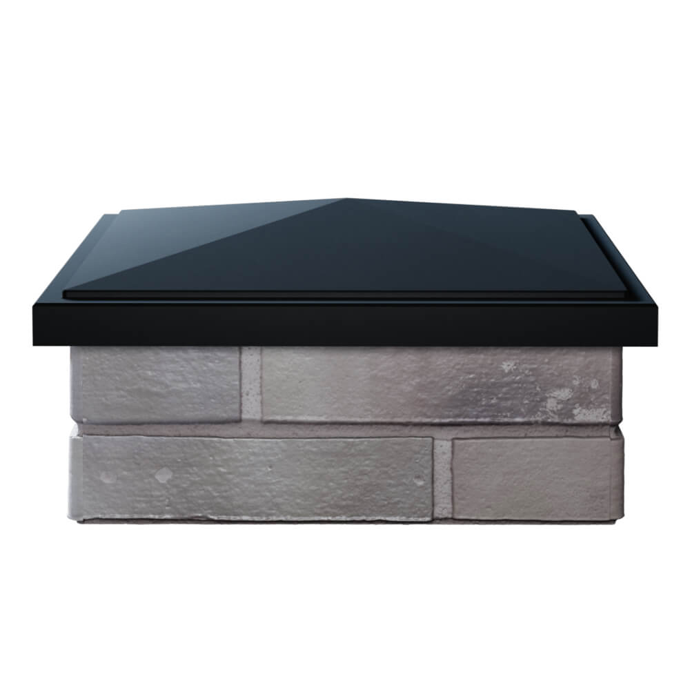 Колпак Zking БонаМоно Черный на столб 1.5х1.5 кирпича (385х385, 400х400мм) Мытищи фото