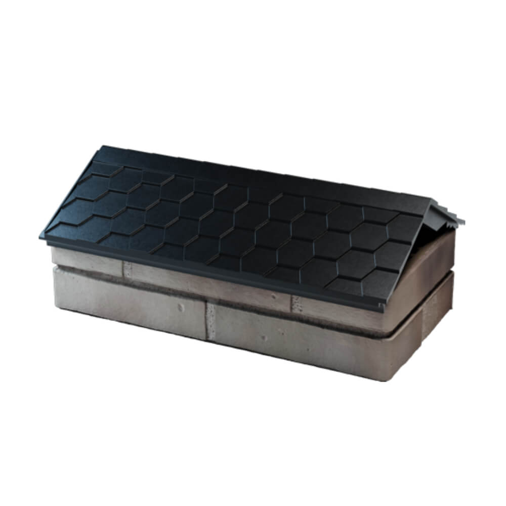 Парапет Zking Эверест Черный с посадкой на 1 кирпич (200/225/255мм) в Мытищах фото