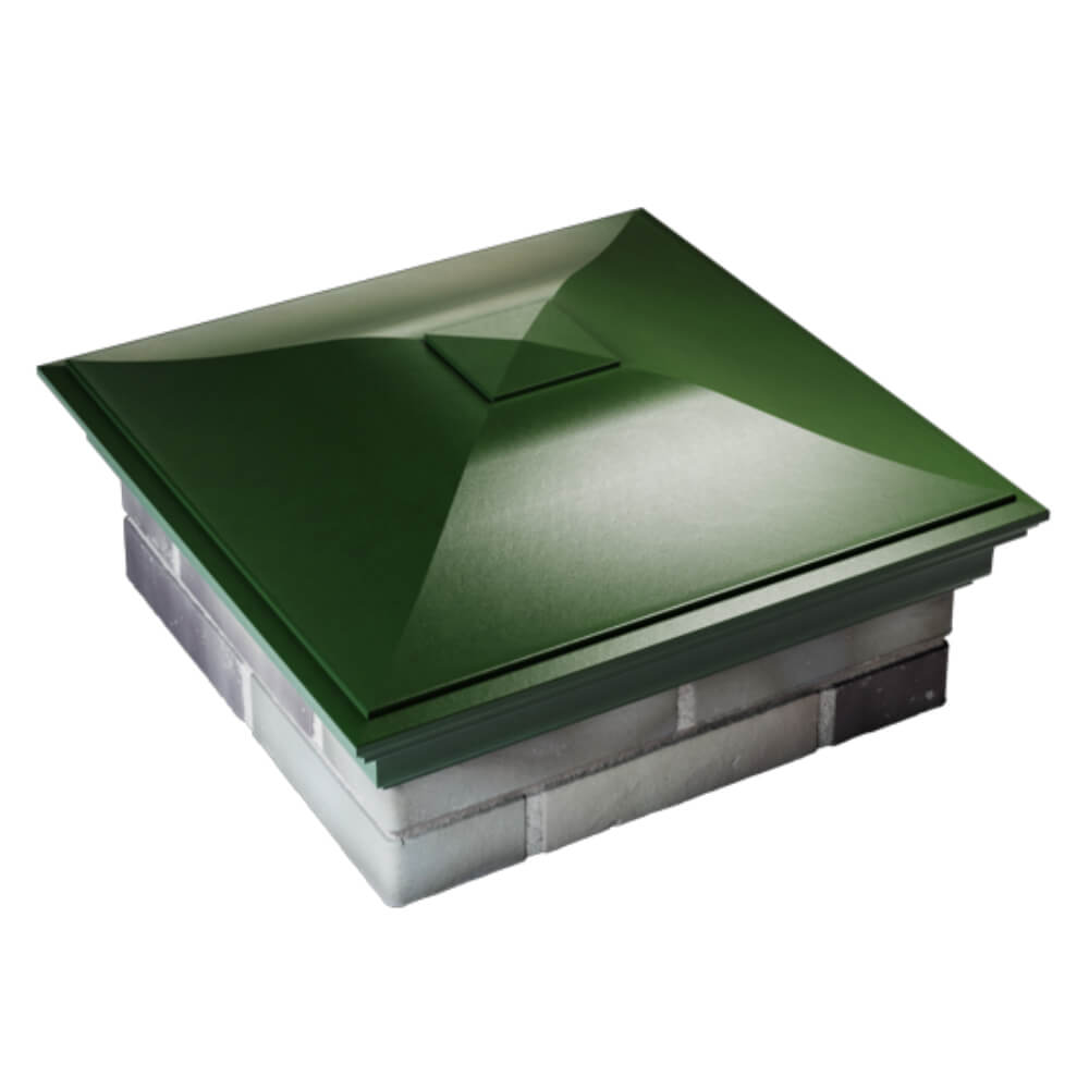 Колпак Zking Монблан Зеленый на столб 2х2 кирпича (515х515мм) Мытищи фото