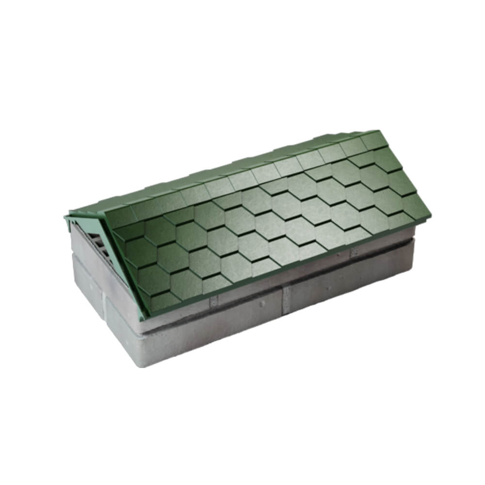 Парапет Zking Эверест Зеленый с посадкой на 1 кирпич (200/225/255мм) в Мытищах фото