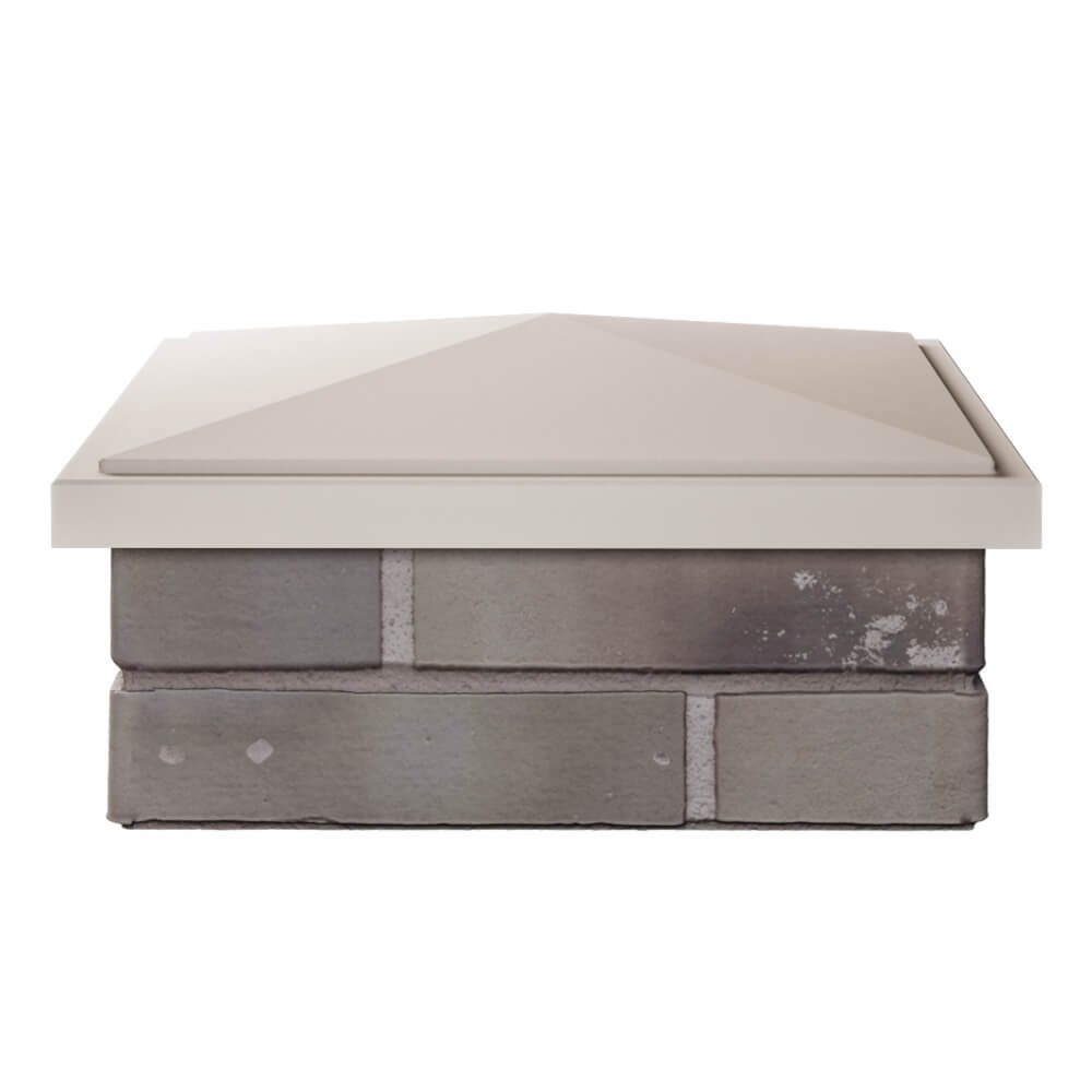 Колпак Zking БонаМоно Бежевый на столб 1.5х1.5 кирпича (385х385, 400х400мм) Мытищи фото