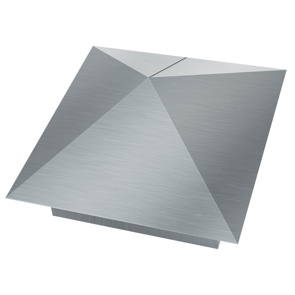 Колпак металлический 380х380мм оцинкованный заборный Мытищи фото