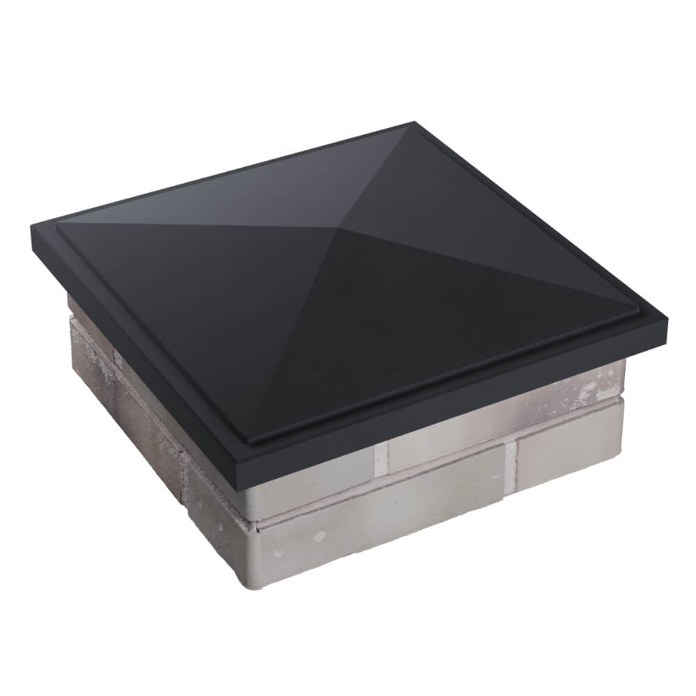 Колпак Zking БонаМоно Серый на столб 1.5х1.5 кирпича (385х385, 400х400мм) в Мытищах фото