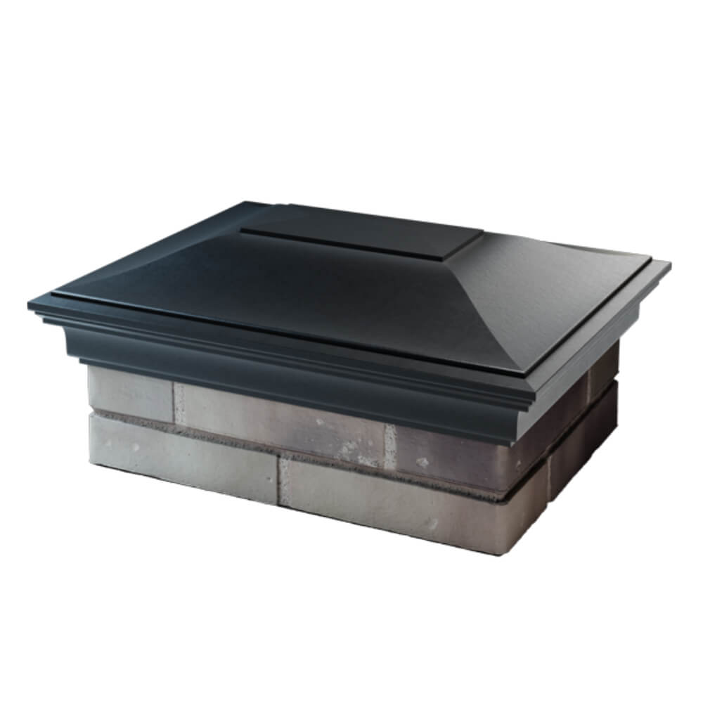 Колпак Zking Монблан Черный на столб 2х1.5 кирпича (515х385мм) в Мытищах фото