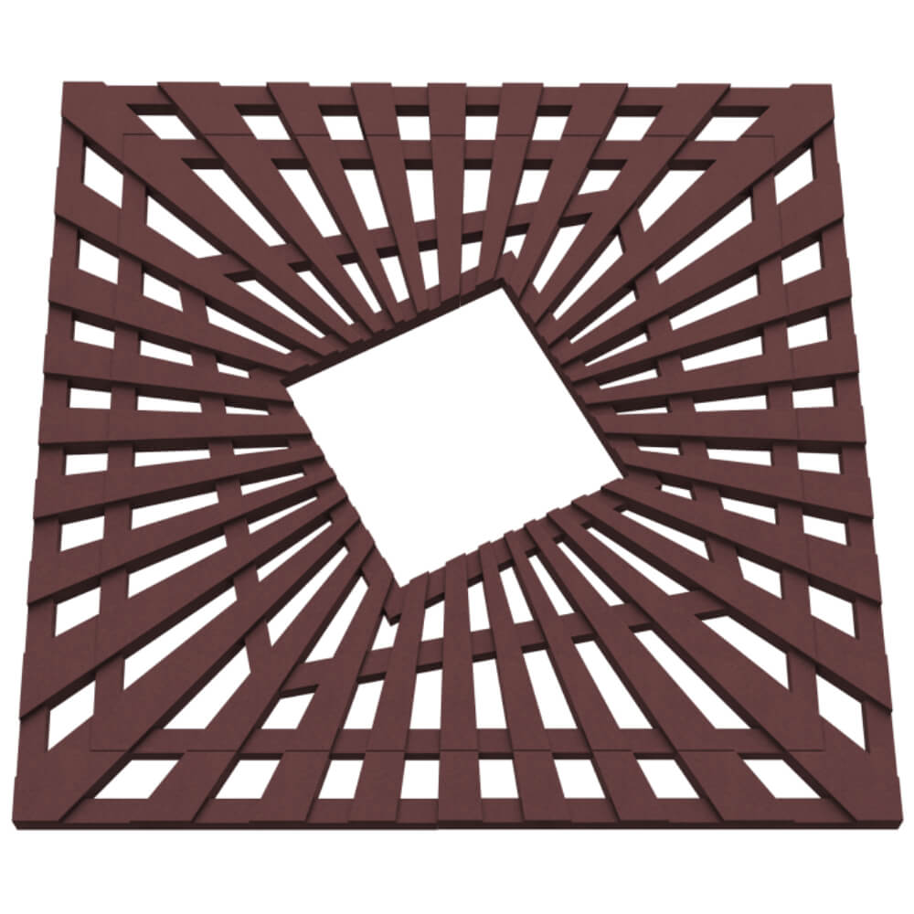 Приствольная решетка для дерева ZKING ATMOSPHERE 1.2х1.2м Коричневая в Мытищах фото