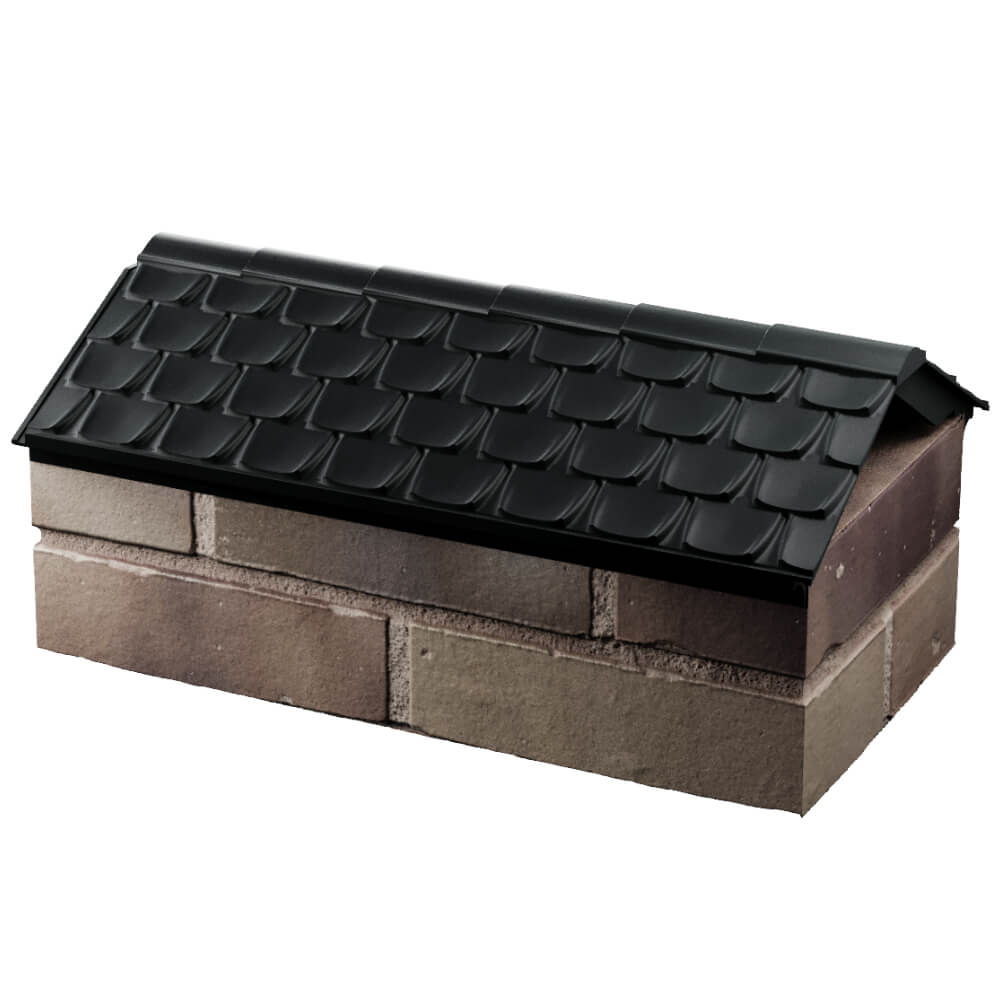 Парапет Zking Эльбрус Черный с посадкой на 1 кирпич (255мм) в Мытищах фото