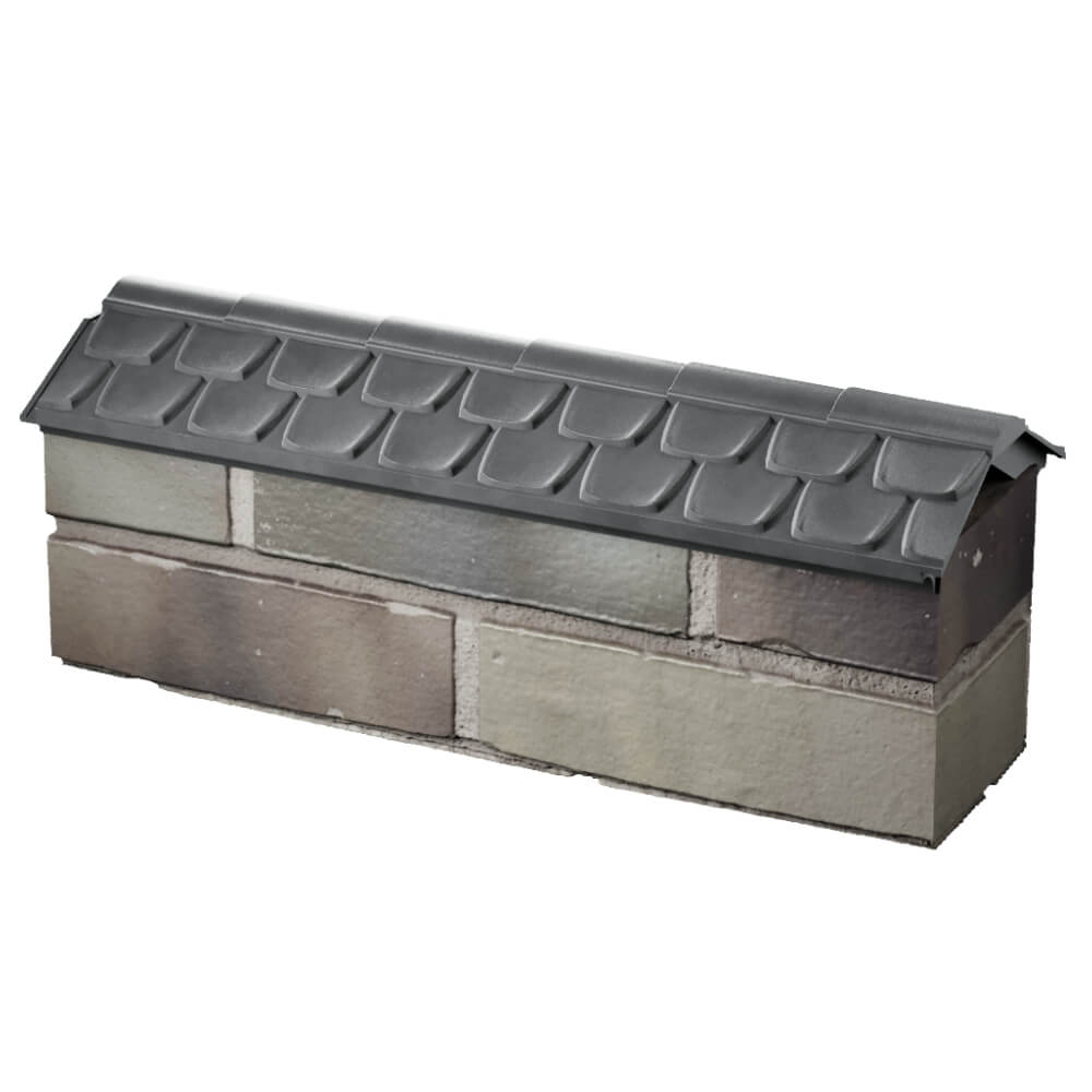 Парапет Zking Эльбрус Серый с посадкой на 0.5 кирпича (130мм) в Мытищах фото