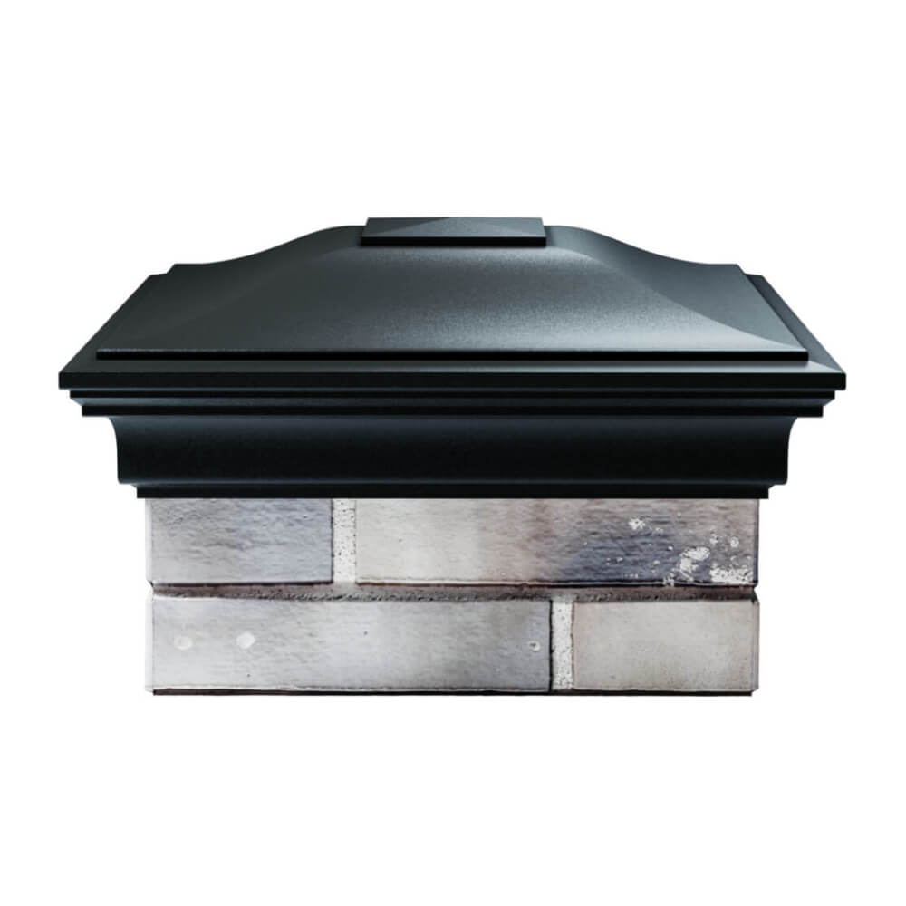 Колпак Zking Монблан Черный на столб 1.5х1.5 еврокирпича 0.7НФ (355х355мм) Мытищи фото