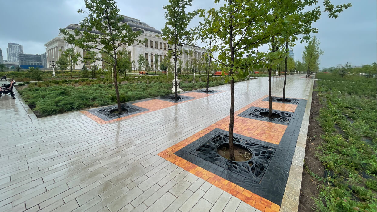 Приствольная решетка для дерева ZKING CRUST 1.2х1.2м Черная в Мытищах фото