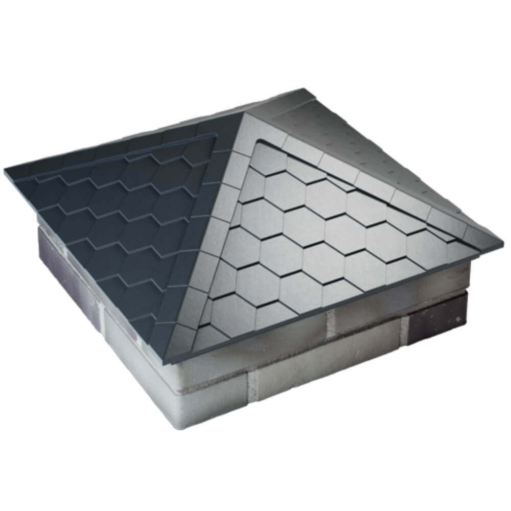 Колпак Zking Эверест Серый на столб 2х2 кирпича (535х535мм) Мытищи фото