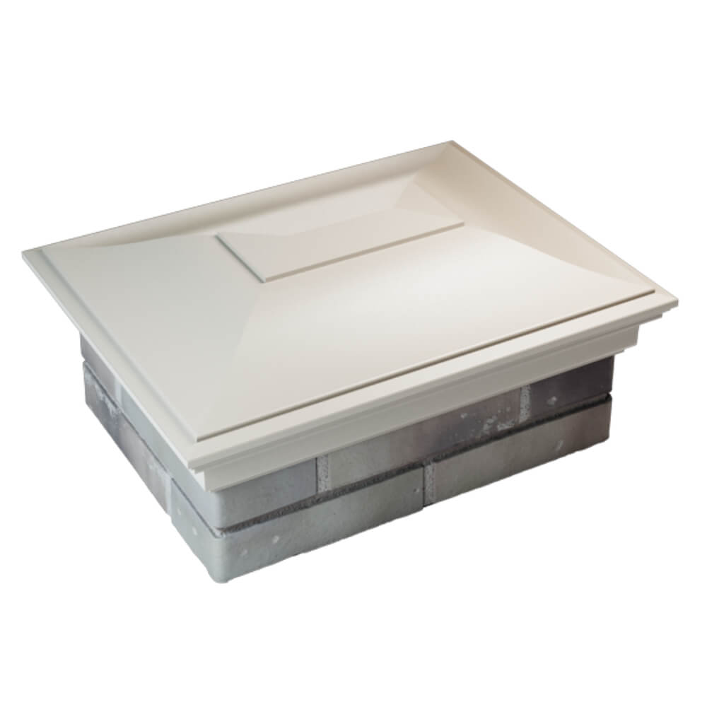 Колпак Zking Монблан Бежевый на столб 2х1.5 кирпича (515х385мм) Мытищи фото