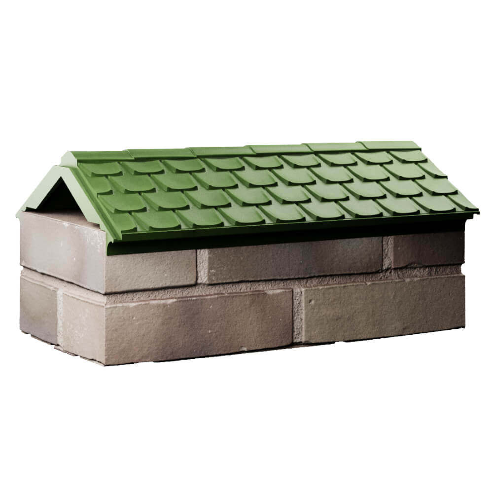 Парапет Zking Эльбрус Зеленый с посадкой на 1 кирпич (255мм) Мытищи фото