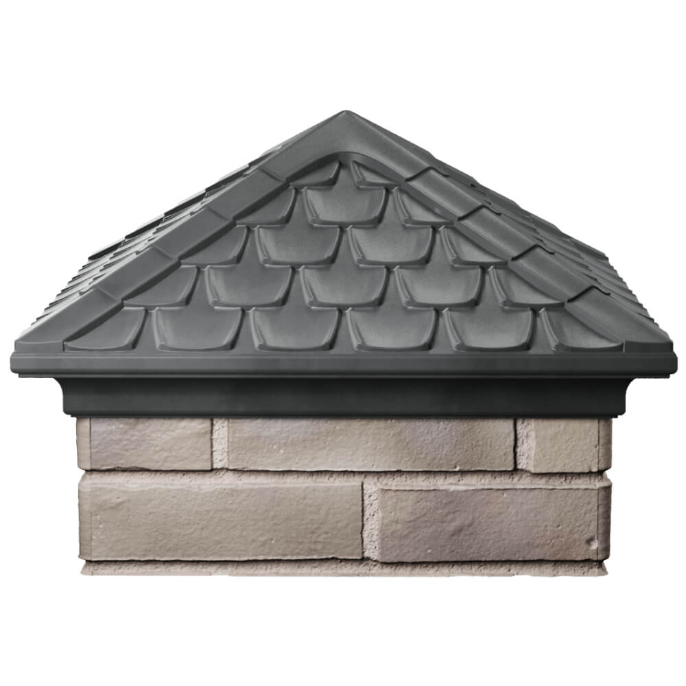 Колпак Zking Эльбрус Серый на столб 1.5х1.5 кирпича (385х385мм) Мытищи фото