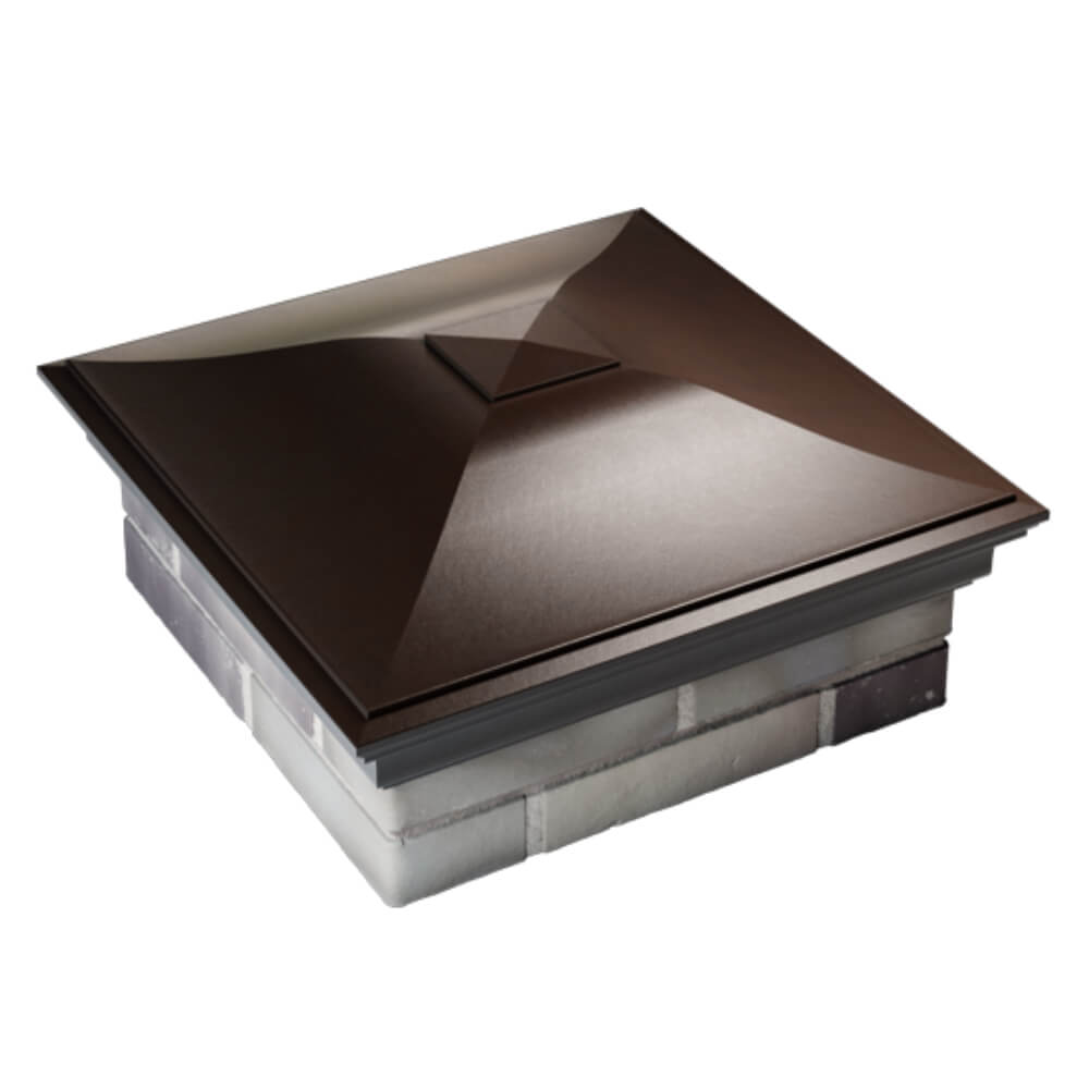 Колпак Zking Монблан Коричневый на столб 2х2 кирпича (515х515мм) Мытищи фото