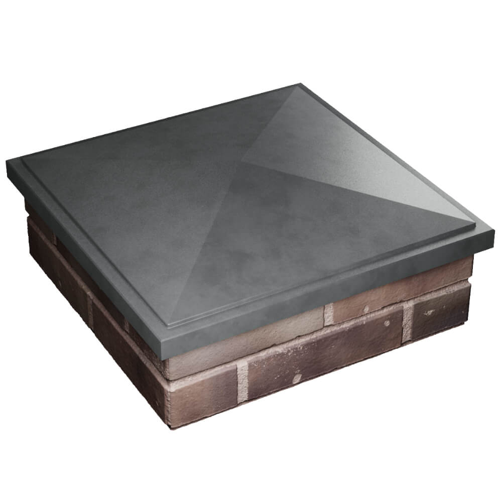 Колпак Zking БонаМоно Серый на столб 2х2 кирпича (515х515, 530х530мм) в Мытищах фото