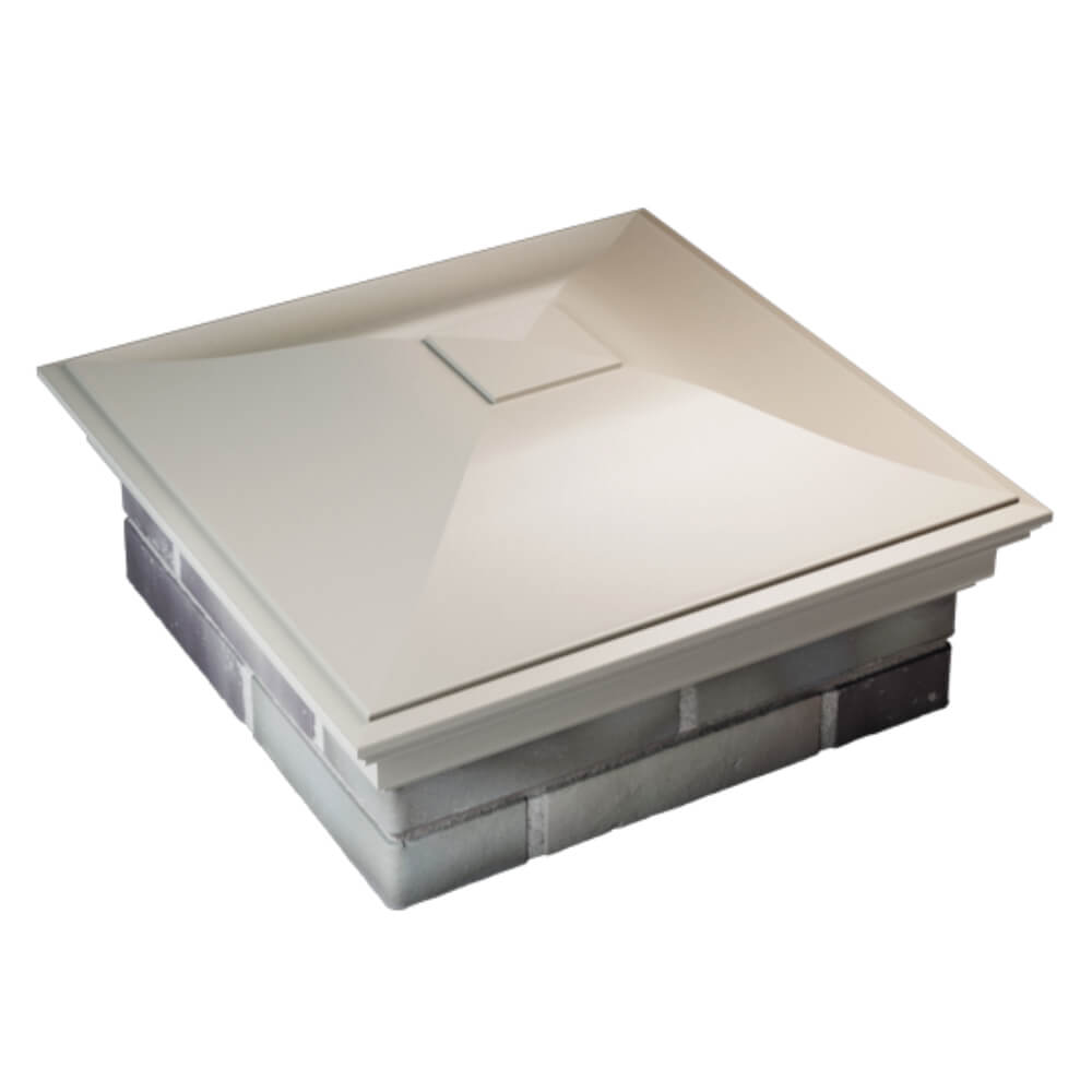 Колпак Zking Монблан Бежевый на столб 2х2 кирпича (515х515мм) Мытищи фото