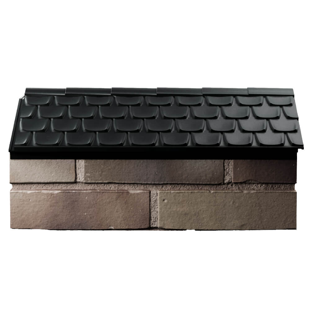 Парапет Zking Эльбрус Черный с посадкой на 1 кирпич (255мм) в Мытищах фото