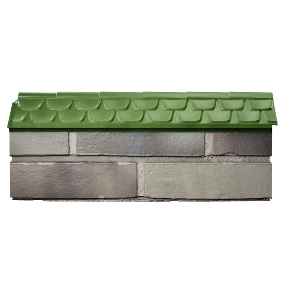 Парапет Zking Эльбрус Зеленый с посадкой на 0.5 кирпича (130мм) в Мытищах фото