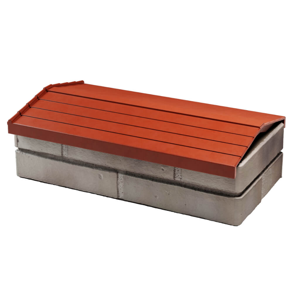 Парапет Zking Бона ХайТек Красный с посадкой на 1 кирпич (200/225/255мм) в Мытищах фото