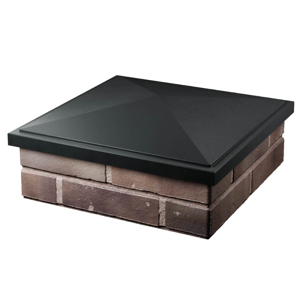 Колпак Zking БонаМоно Черный на столб 2х2 кирпича (515х515, 530х530мм) в Мытищах фото