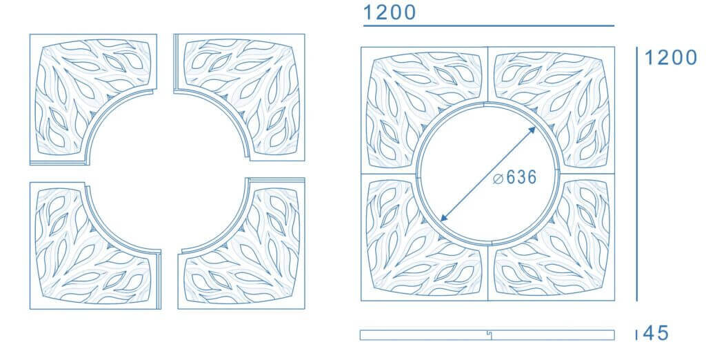 Приствольная решетка для дерева ZKING CRUST 1.2х1.2м Черная в Мытищах фото