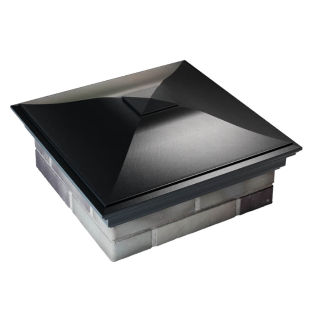 Колпак Zking Монблан Черный на столб 2х2 кирпича (515х515мм) Мытищи фото