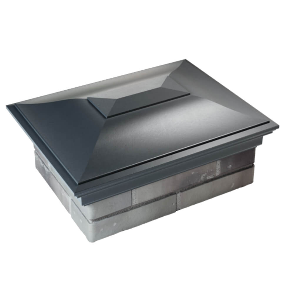 Колпак Zking Монблан Серый на столб 2х1.5 кирпича (515х385мм) Мытищи фото