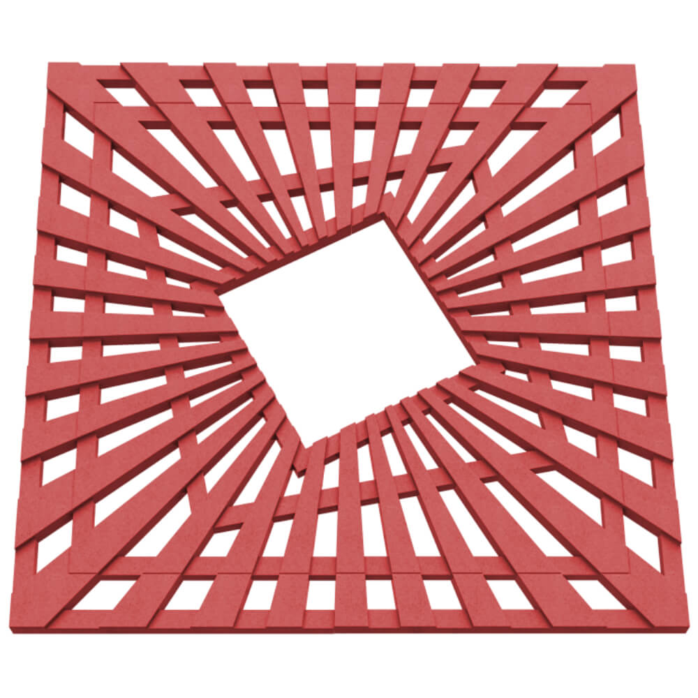 Приствольная решетка для дерева ZKING ATMOSPHERE 1.2х1.2м Красная в Мытищах фото